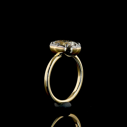 3.09 CT Cushion Modified Lab Grown Diamond Solitaire Ring Sz. 6 (F Color and VS1 Clarity)