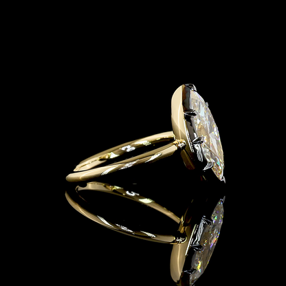 3.11 CT Marquise Lab Grown Diamond Solitaire Ring Sz. 6 (F Color and VS1 Clarity)