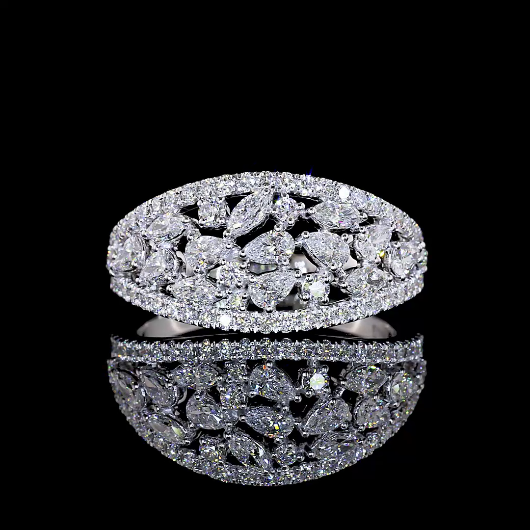 1.12 CTTW MIX Lab Grown Diamond Special Ring Sz. 6.5 (E Color and VS1 Clarity)