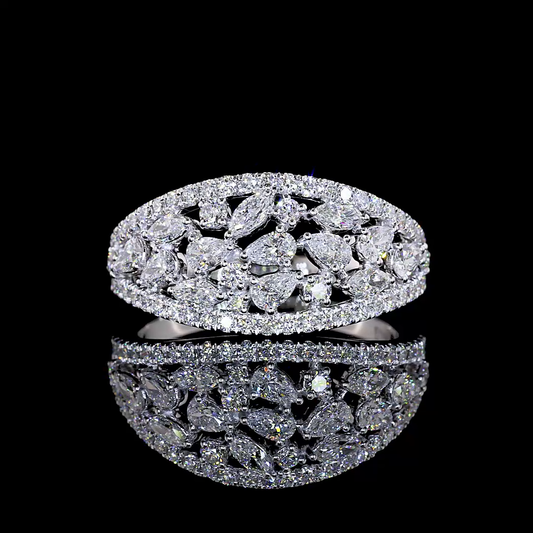 1.12 CTTW MIX Lab Grown Diamond Special Ring Sz. 6.5 (E Color and VS1 Clarity)