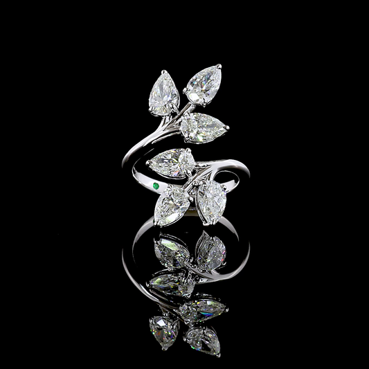3.03 CTTW Pear Natural Diamond Special Ring Sz. 5.5 (VS2 Clarity)