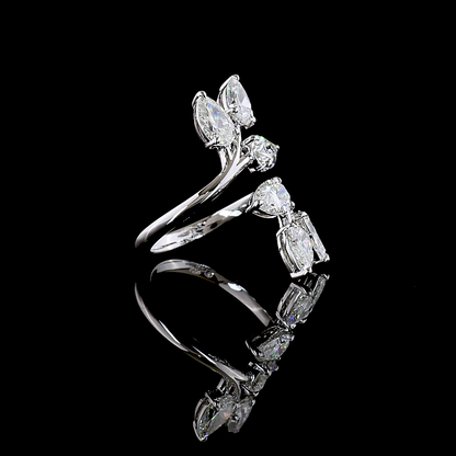 3.03 CTTW Pear Natural Diamond Special Ring Sz. 5.5 (VS2 Clarity)