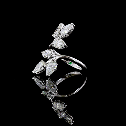 3.03 CTTW Pear Natural Diamond Special Ring Sz. 5.5 (VS2 Clarity)