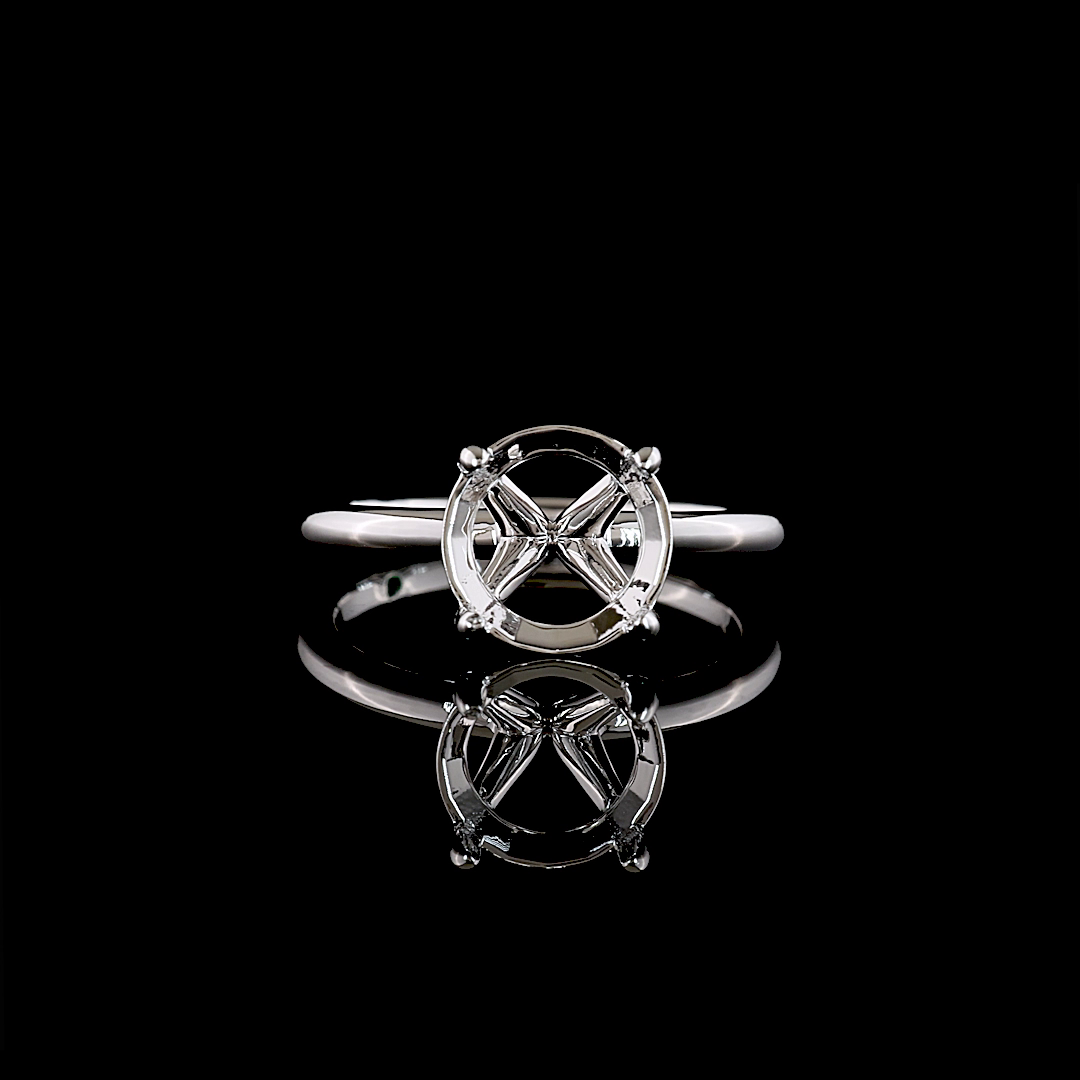 0.01 CT Natural Diamond Solitaire Ring Sz. 7