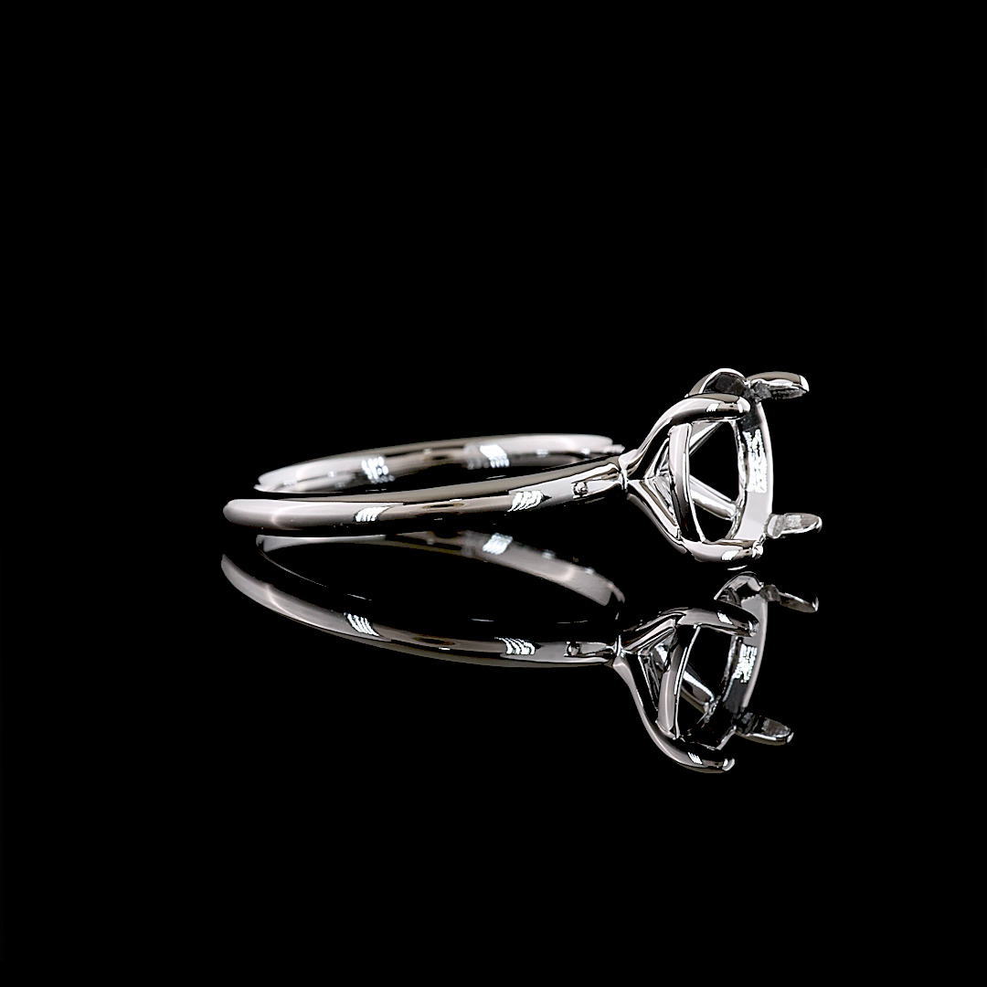 0.01 CT Natural Diamond Solitaire Ring Sz. 7