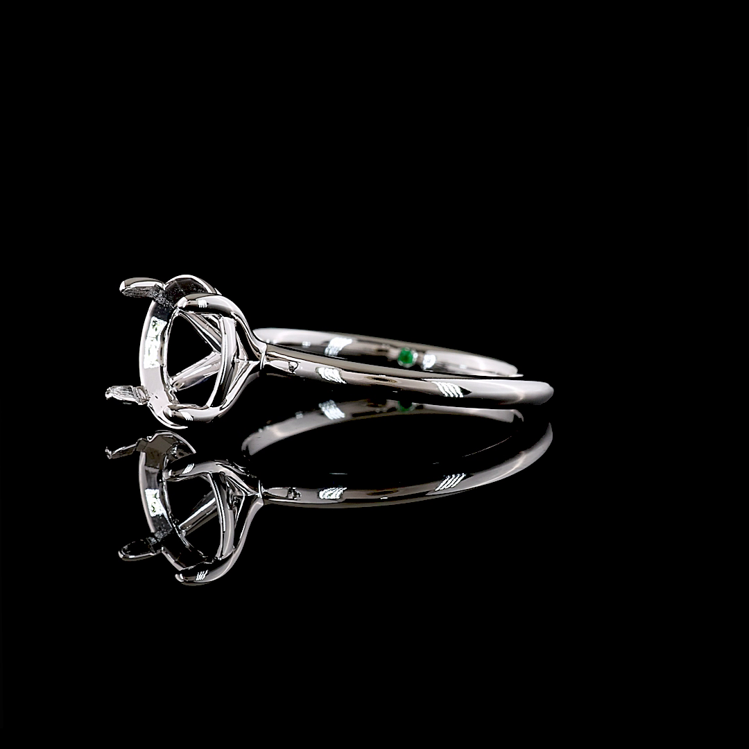 0.01 CT Natural Diamond Solitaire Ring Sz. 7