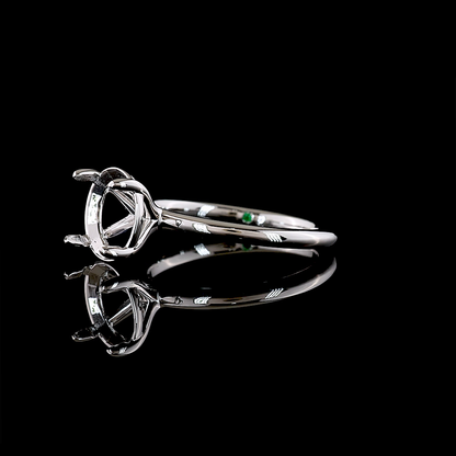 0.01 CT Natural Diamond Solitaire Ring Sz. 7