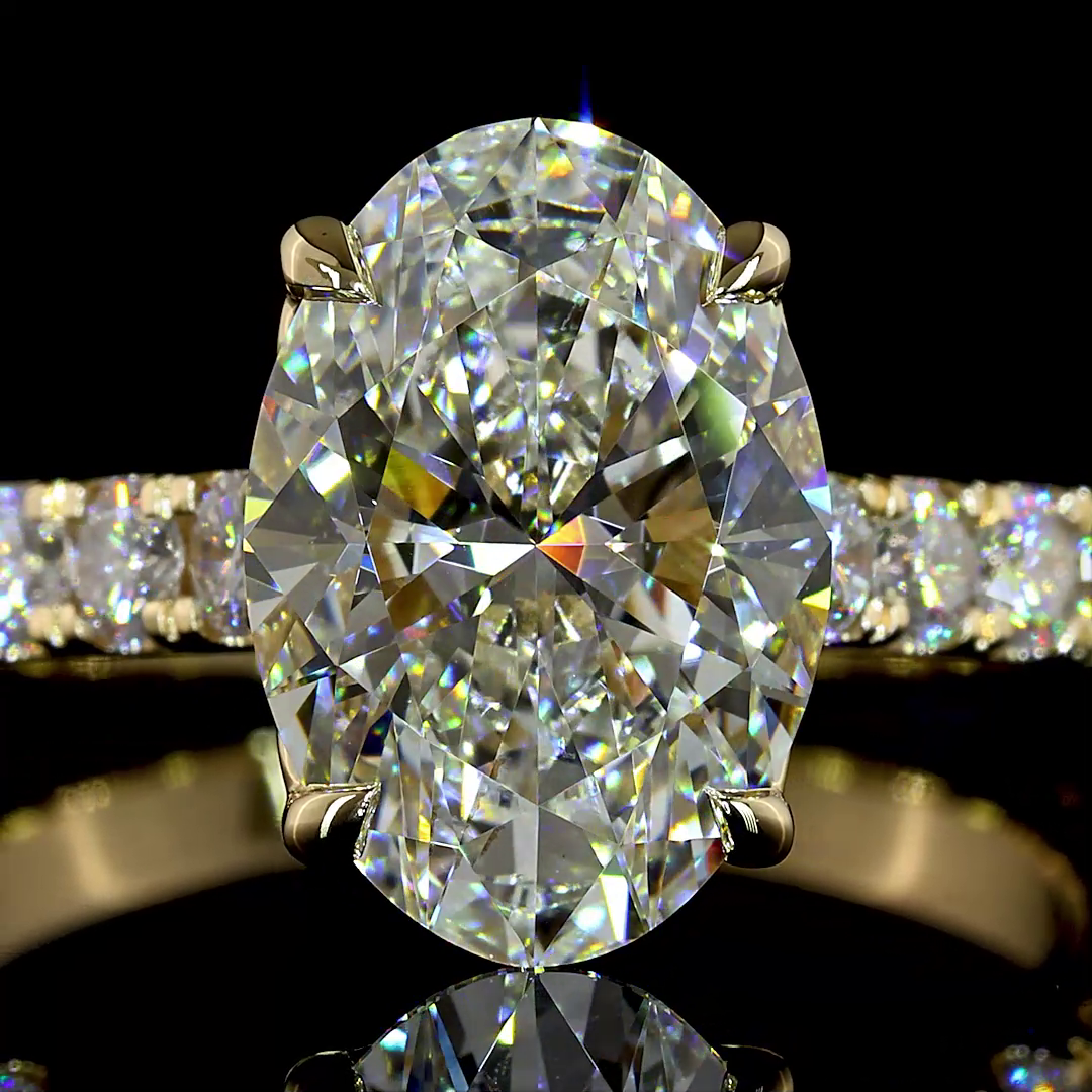 1.00 CTTW Natural Diamond Solitaire Diamond Shank Ring Sz. 7 (H Color and SI Clarity)
