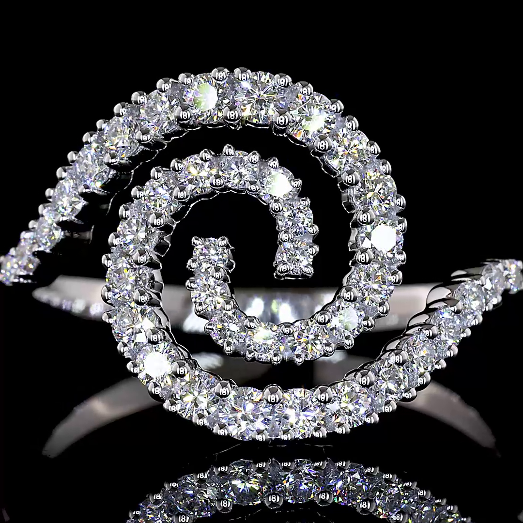 0.50 CTTW Round Lab Grown Diamond Special Ring Sz. 6.5 (E Color and VS1 Clarity)