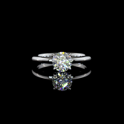 1.02 CT Round Lab Grown Diamond Solitaire Ring Sz. 6.5 (D Color and VVS2 Clarity)
