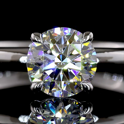 1.02 CT Round Lab Grown Diamond Solitaire Ring Sz. 6.5 (D Color and VVS2 Clarity)