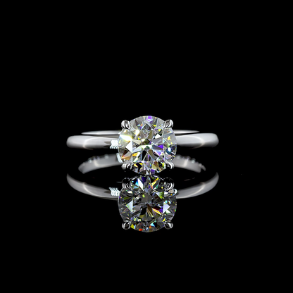 1.50 CT Round Lab Grown Diamond Solitaire Ring Sz. 6.5 (F Color and VVS2 Clarity)