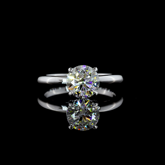 1.50 CT Round Lab Grown Diamond Solitaire Ring Sz. 6.5 (F Color and VVS2 Clarity)
