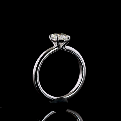 1.02 CT Oval Lab Grown Diamond Solitaire Ring Sz. 6.5 (E Color and VS1 Clarity)