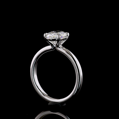 1.53 CT Oval Lab Grown Diamond Solitaire Ring Sz. 6.5 (E Color and VVS2 Clarity)