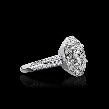 2.29 CTTW Round Lab Grown Diamond 55 Ring Sz. 6.5 (E Color and VS1 Clarity)