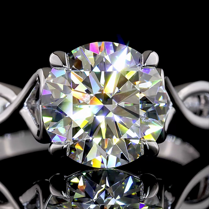 2.52 CT Round Lab Grown Diamond Solitaire Ring Sz. 6 (F Color and VS1 Clarity)
