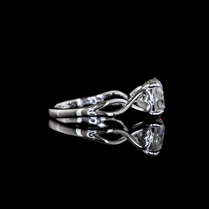 2.52 CT Round Lab Grown Diamond Solitaire Ring Sz. 6 (F Color and VS1 Clarity)
