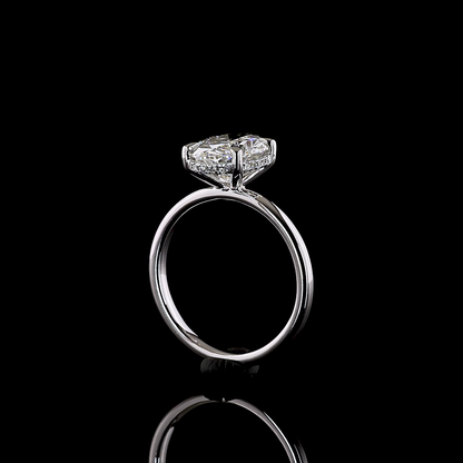 2.70 CTTW Oval Lab Grown Diamond Hidden Halo Ring Sz. 6.5 (F Color and VS1 Clarity)