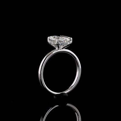 2.70 CTTW Oval Lab Grown Diamond Hidden Halo Ring Sz. 6.5 (F Color and VS1 Clarity)