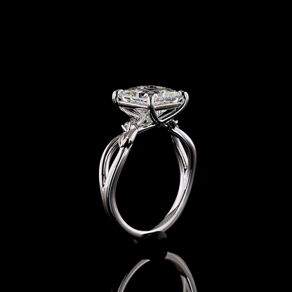 3.06 CT Princess Lab Grown Diamond Solitaire Ring Sz. 6.5 (F Color and VS1 Clarity)