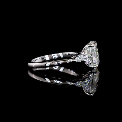 2.74 CTTW Cushion Brilliant Lab Grown Diamond Special Ring Sz. 6 (F Color and VS1 Clarity)