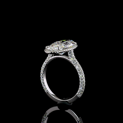 4.95 CTTW MO Lab Grown Diamond 55 Ring Sz. 6 (F Color and VS1 Clarity)