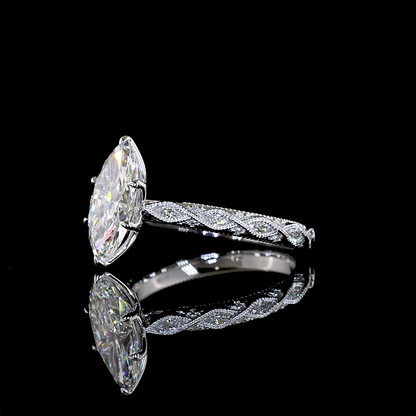 2.31 CTTW Marquise Lab Grown Diamond Special Ring Sz. 6 (F Color and VS1 Clarity)
