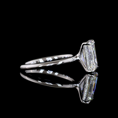 3.16 CT Emerald Lab Grown Diamond Solitaire Ring Sz. 7 (F Color and VS1 Clarity)