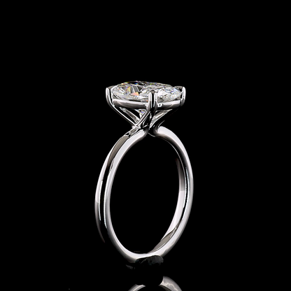3.10 CT Cushion Brilliant Lab Grown Diamond Solitaire Ring Sz. 7 (E Color and VVS2 Clarity)