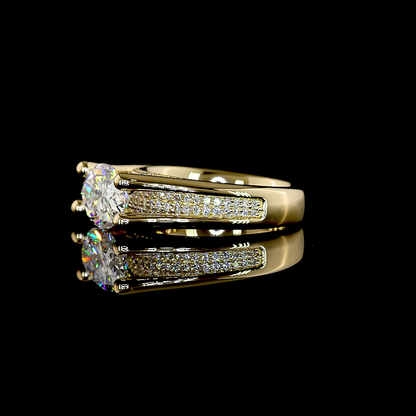 2.49 CTTW Oval Lab Grown Diamond Hidden Halo Ring Sz. 6.5 (E Color and VS1 Clarity)