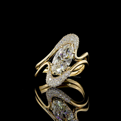 0.21 CTTW Round Lab Grown Diamond Special Ring Sz. 6.5 (E Color and VS1 Clarity)