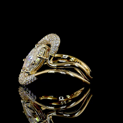 2.01 CTTW Marquise Lab Grown Diamond Special Ring Sz. 6.5 (E Color and VVS1 Clarity)
