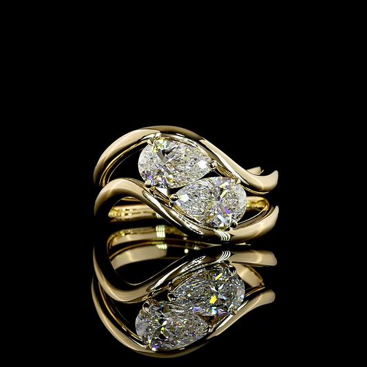 0.75 CT Pear Lab Grown Diamond Solitaire Ring Sz. 6.5 (E Color and VS1 Clarity)