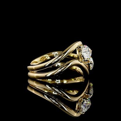 0.81 CT Pear Lab Grown Diamond Solitaire Ring Sz. 6.5 (E Color and VS1 Clarity)