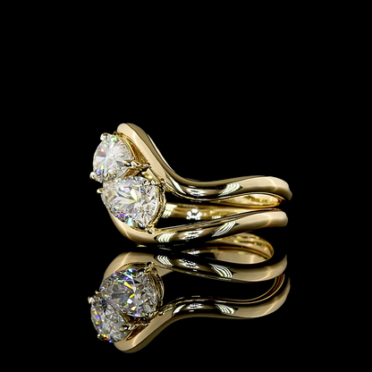 0.81 CT Pear Lab Grown Diamond Solitaire Ring Sz. 6.5 (E Color and VS1 Clarity)