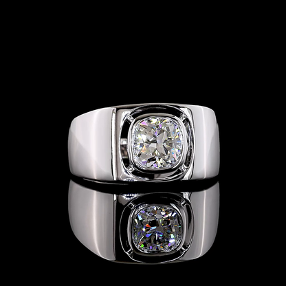 1.67 CT Square Cushion Brilliant Lab Grown Diamond Solitaire Ring Sz. 8 (E Color and VVS2 Clarity)
