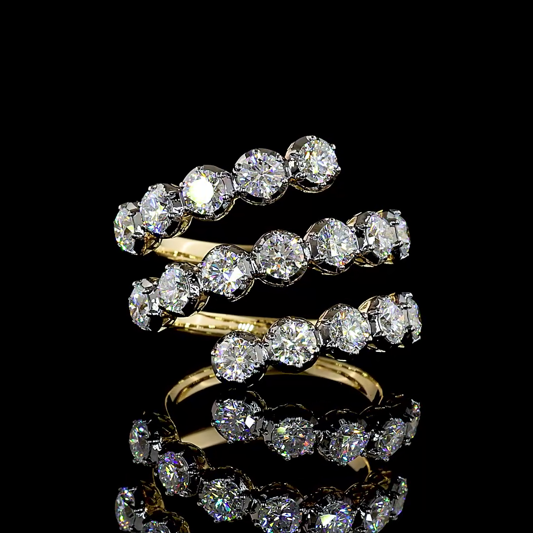 2.67 CTTW Round Lab Grown Diamond Special Ring Sz. 6.5 (E Color and VS1 Clarity)