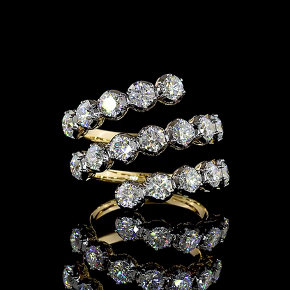 2.67 CTTW Round Lab Grown Diamond Special Ring Sz. 6.5 (E Color and VS1 Clarity)