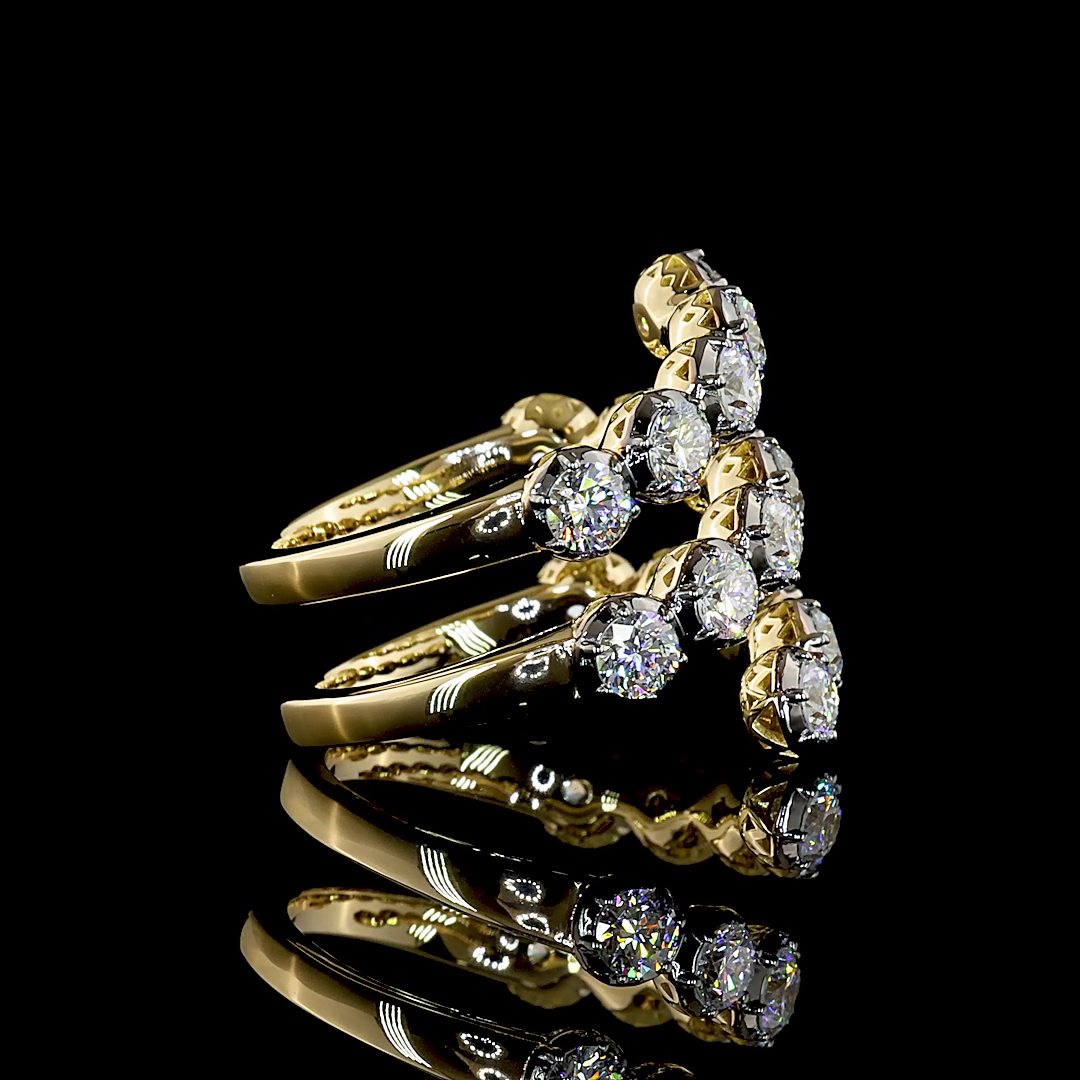 2.67 CTTW Round Lab Grown Diamond Special Ring Sz. 6.5 (E Color and VS1 Clarity)