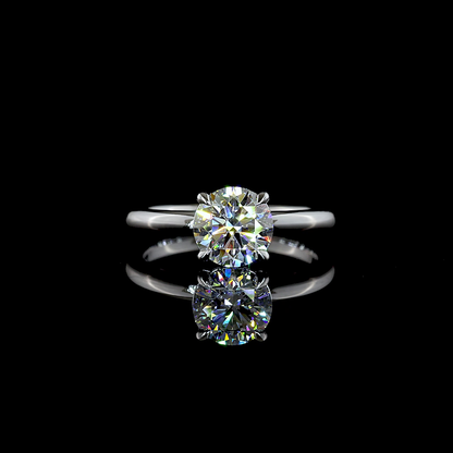 1.53 CT Round Lab Grown Diamond Solitaire Ring Sz. 6.5 (D Color and VVS1 Clarity)