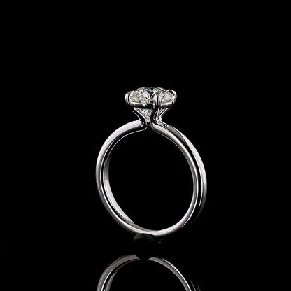 1.53 CT Round Lab Grown Diamond Solitaire Ring Sz. 6.5 (D Color and VVS1 Clarity)