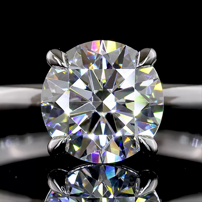 1.52 CT Round Lab Grown Diamond Solitaire Ring Sz. 6.5 (E Color and VVS2 Clarity)