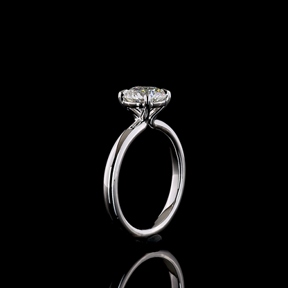 1.52 CT Round Lab Grown Diamond Solitaire Ring Sz. 6.5 (E Color and VVS2 Clarity)