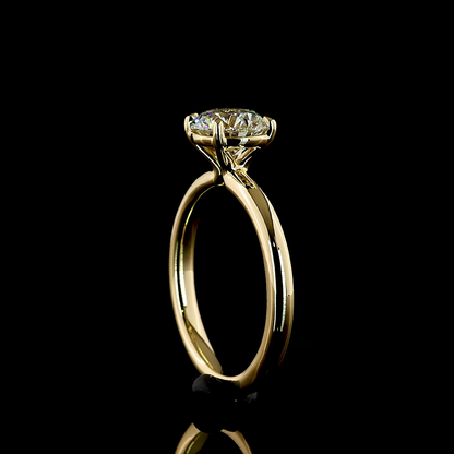 1.53 CT Round Lab Grown Diamond Solitaire Ring Sz. 6.5 (E Color and VVS2 Clarity)