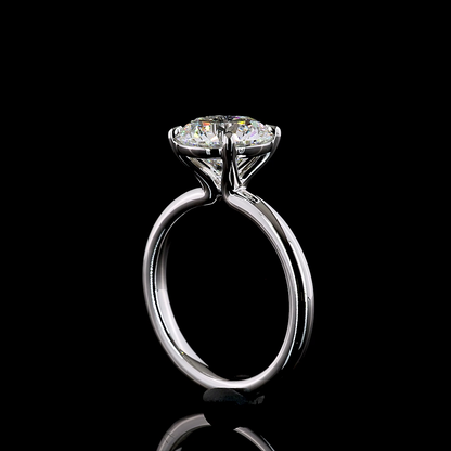 3.03 CT Round Lab Grown Diamond Solitaire Ring Sz. 6.5 (F Color and VVS2 Clarity)