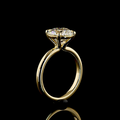 3.01 CT Round Lab Grown Diamond Solitaire Ring Sz. 6.5 (E Color and VVS2 Clarity)