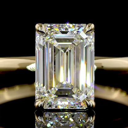 2.03 CT Emerald Lab Grown Diamond Solitaire Ring Sz. 6.5 (F Color and VVS1 Clarity)