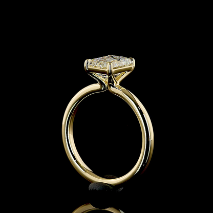 2.00 CT Emerald Lab Grown Diamond Solitaire Ring Sz. 6.5 (E Color and VVS1 Clarity)