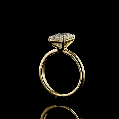 3.02 CT Emerald Lab Grown Diamond Solitaire Ring Sz. 6.5 (E Color and VVS2 Clarity)